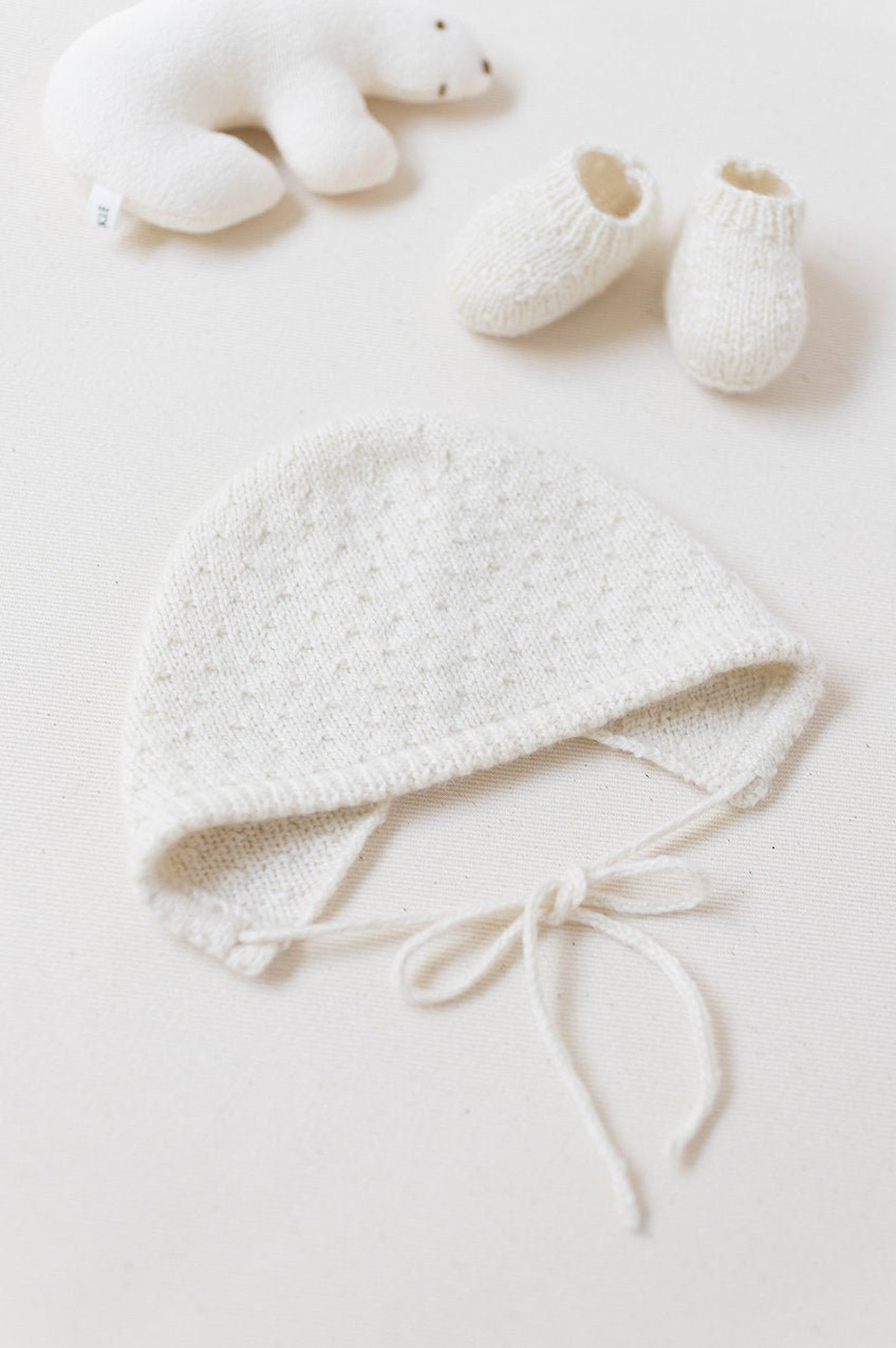 Baby Knitting Pattern Bonnet Hat Wool English Instructions PDF Sizes ...
