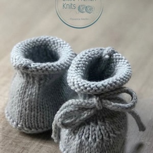 knitting Pattern Baby Booties Instructions in English Instant Digital Download PDF Sizes Newborn to 6 months Bild 9