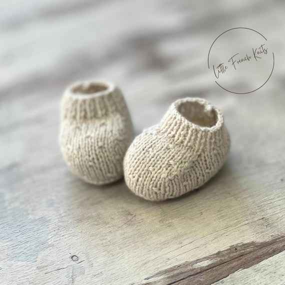 knitting Pattern Baby Booties Instructions in Spanish Instant Digital Download PDF Sizes Newborn to 12 months