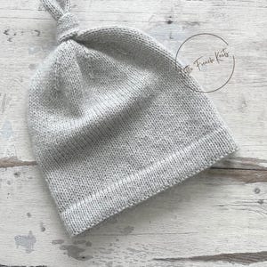Knitting Pattern Baby Wool Beanie Instructions in French PDF Sizes Newborn to 2 years