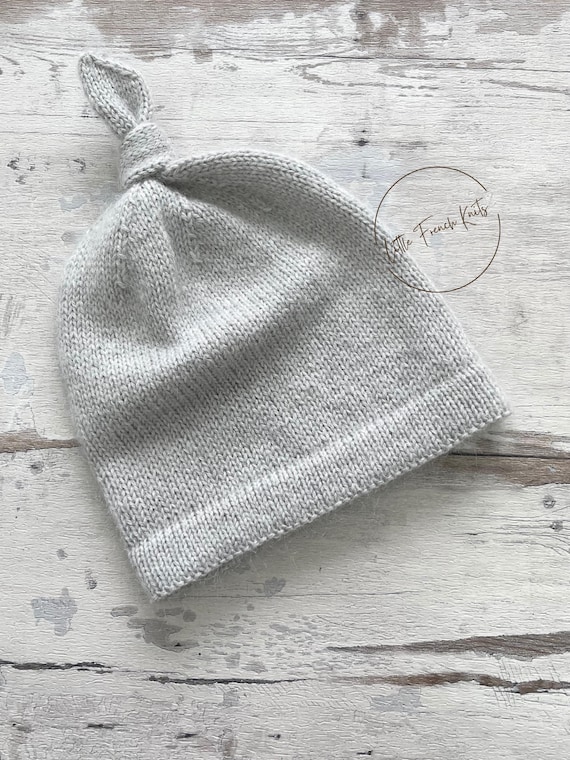 Knitting Pattern Baby Wool Beanie Instructions in French PDF Sizes Newborn to 2 years