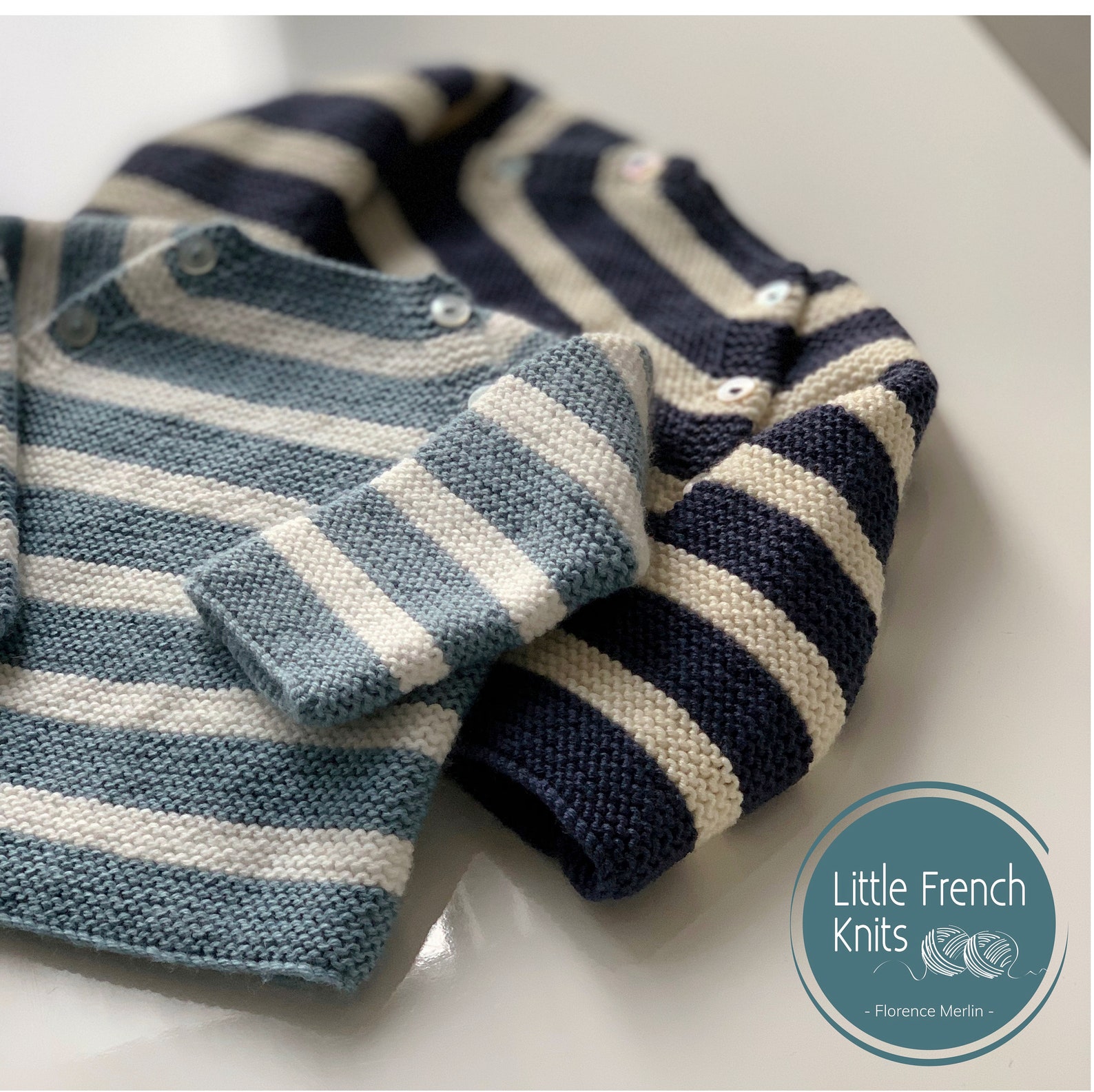 Explications tricot Brassière Bébé laine modèle en Anglais Etsy France