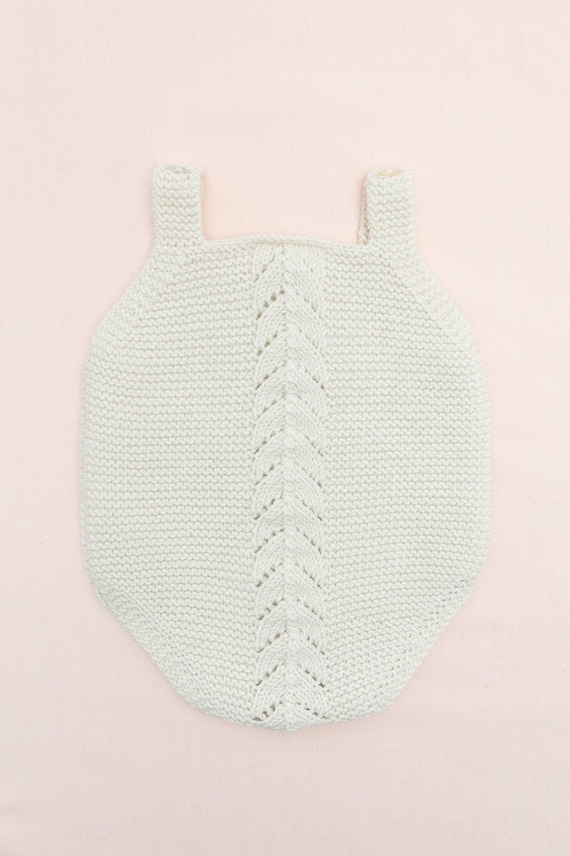 Knitting Pattern Baby Romper Pant Onesie Instructions in french PDF Instant Download Sizes Newborn to 18 months