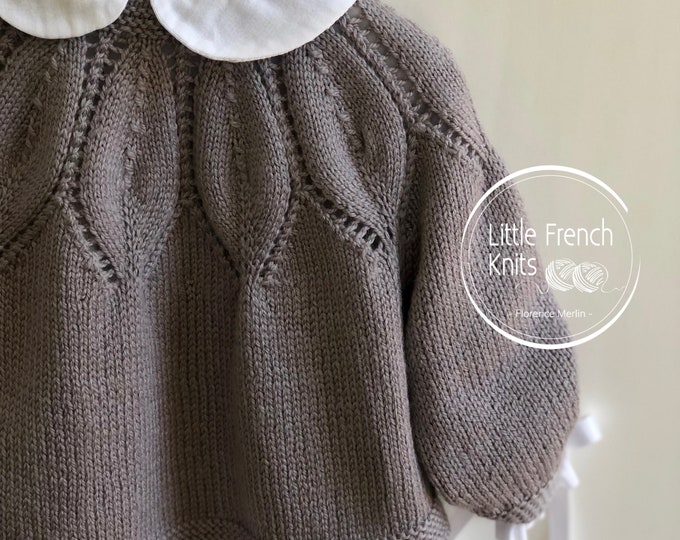 Knitting Pattern Baby Wool Cardigan Instructions in English PDF Sizes Newborn to 24 months