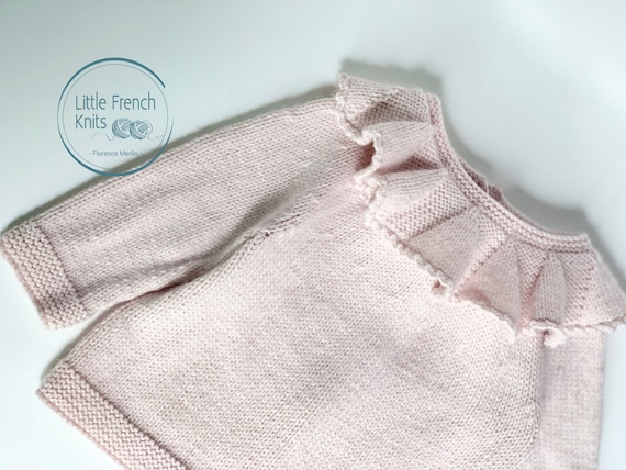 Knitting Pattern Baby Sweater Instructions In French Pdf Etsy Singapore