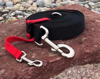 20ft Dog Training Leash, Long Dog Lead for Recall Training, Trail Leash for Hiking, Durable Nylon Long Line, Small Medium Large Dogs