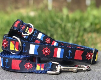 The Nautical Wheel Dog Collar