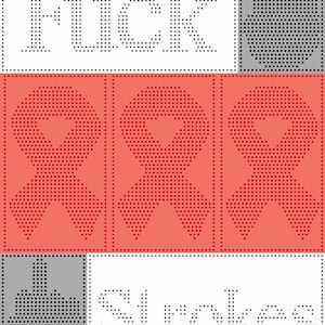 Patrón de crochet // Fuck Strokes // Cáncer // Punto burbuja // Gráfico e instrucciones escritas