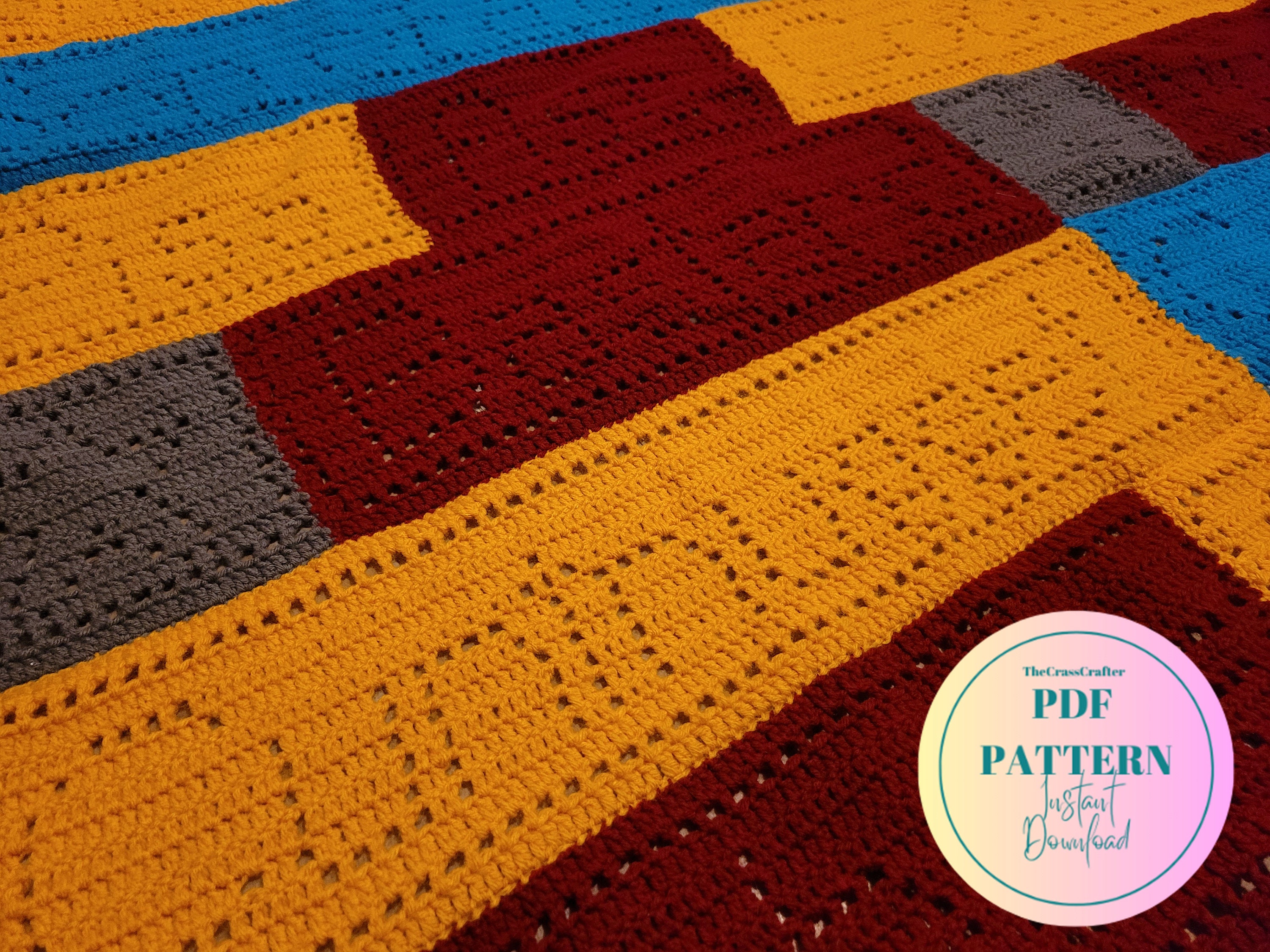 20 Crochet Filet Charts with Blankets, Doilies, and Motifs 19 Crochet Pattern//Swear Blanket Filet Crochet//Charts