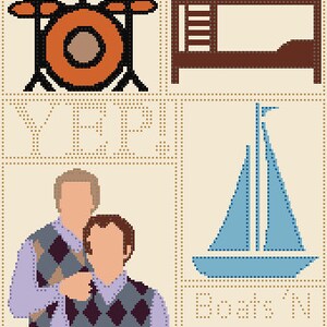 Crochet Pattern//Boats &#39;N Hoes//bobble stitch//graph and written instructions