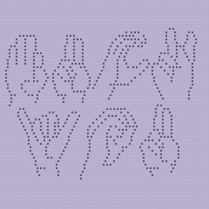 Crochet Pattern/Fuck You-Sign Language/Bobble stitch/graph and written instructions