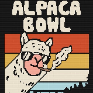 Crochet pattern//Wanna Smoke? Alpaca Bowl//single crochet tapestry//graph and written instructions