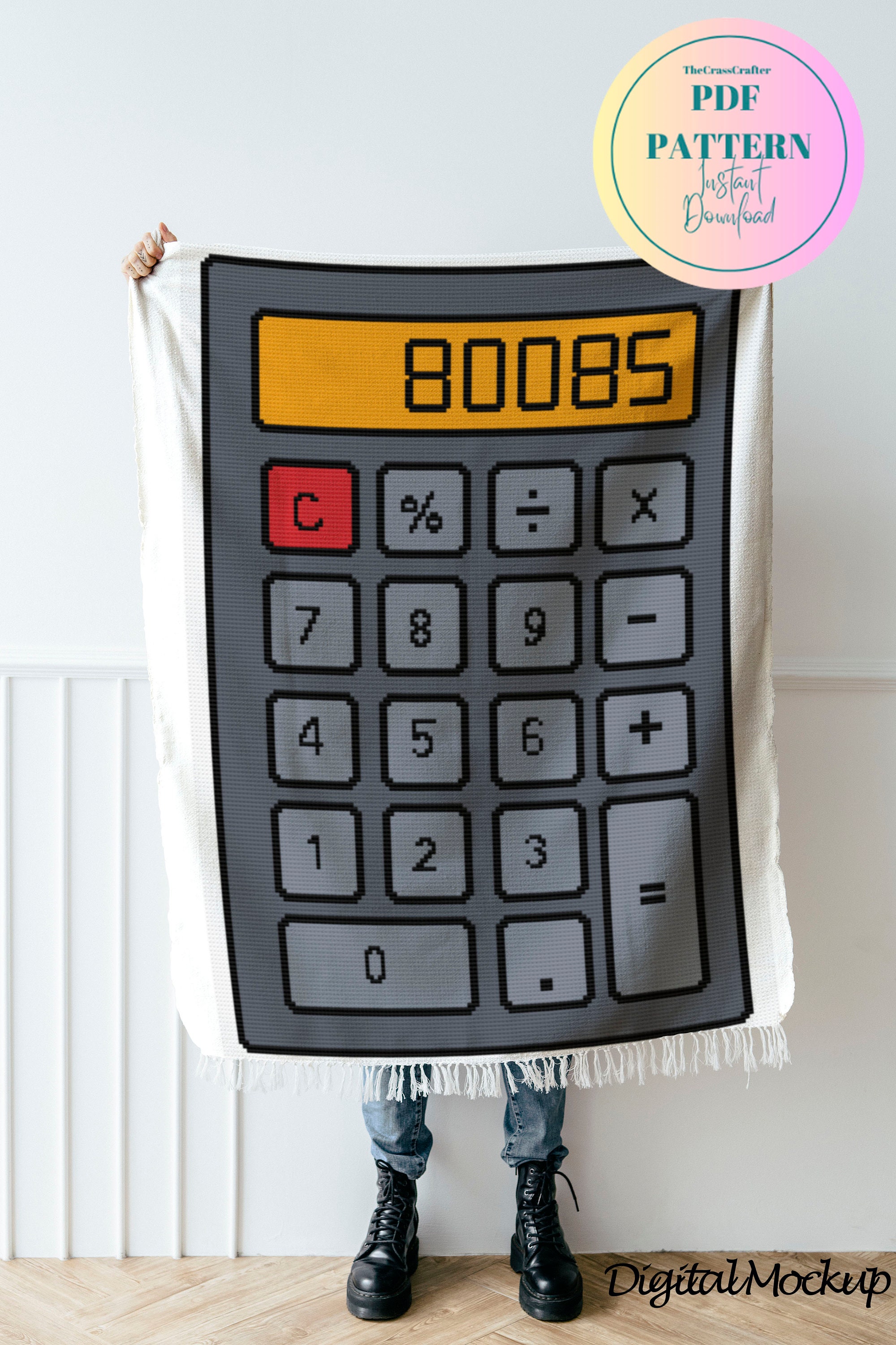 Crochet Pattern boobs Calculator single Crochet Tapestry graph