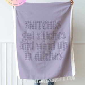 Crochet Pattern//Snitches Get Stitches//Bobble Stich//Graph and Written Instructions