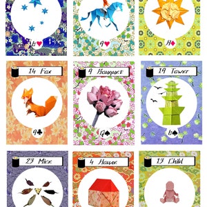 Origami Lenormand Adivinación Oracle 36 Tarjetas. 2ª Ed. A estrenar. Autopublicado.
