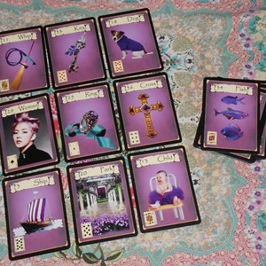 Lavender Lenormand Adivinación Oracle 36 Cards por Lynn Boyle