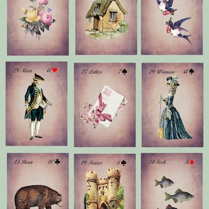 Quaint Little Lenormand (Pink) Fortune Telling Oracle Cards. Brand New. Self Published.