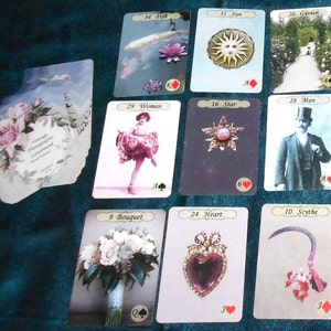 Vintage Photographic Pastel Lenormand Fortune Telling Cards by Lynn Boyle. Brand New. Self Published.