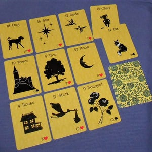 Mellow Yellow Lenormand Fortune Telling Oracle 36 Cartas de Lynn Boyle