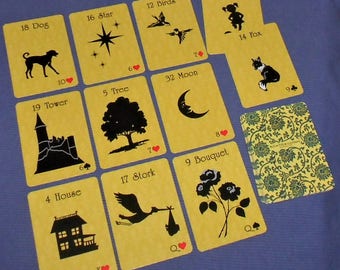 Mellow Yellow Lenormand Fortune Telling Oracle 36 Cards by Lynn Boyle