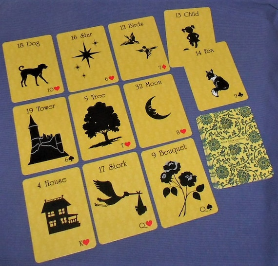 Mellow Yellow Lenormand Fortune Telling Oracle 36 Cards by Lynn Boyle