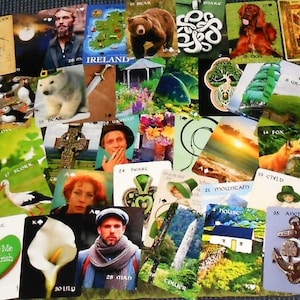 Cartas de Oráculo de Adivinhação Lenormand Irlandês (Sem Borda), tamanho Pker, por Lynn Boyle. Novas.