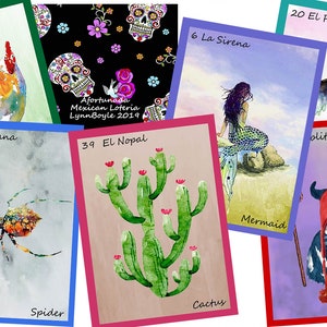 Afortunada mexikanische Loteria Karten. Brandneu. Selbst veröffentlicht.