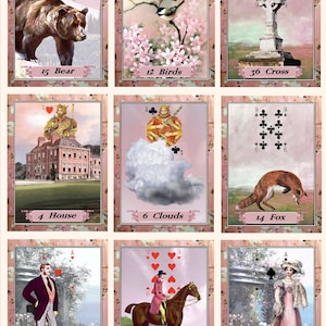 Blossom Lenormand Fortune Telling Oracle 36 Cards Poker size. Brand New. Self Published.