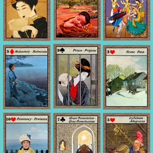 Diana Sibilla Cartas de adivinación. 52 Tarjetas. Flamante. Autopublicado.