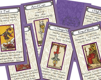 Tarot with Key Words (Purple Border). Brand New. Self Published.