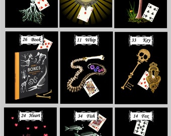 Bonesapart Lenormand Fortune Telling Oracle 36 Cards by Lynn Boyle. Brand New. Self Published.