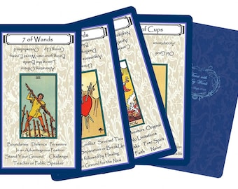 Tarot with Key Words (Navy Blue Border). Brand New. Self Published.