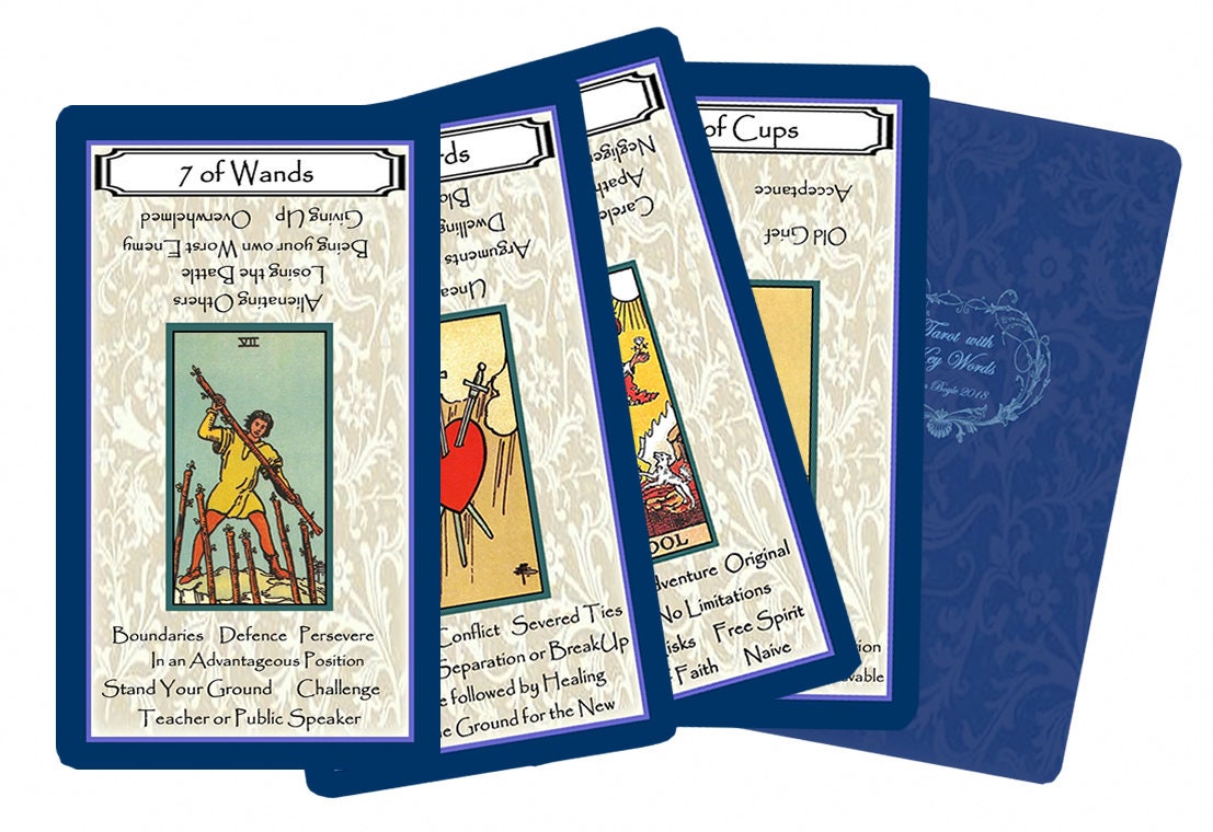 Tarot Cards With Added Key Word Meanings. Easy to Learn Tarot -  Canada