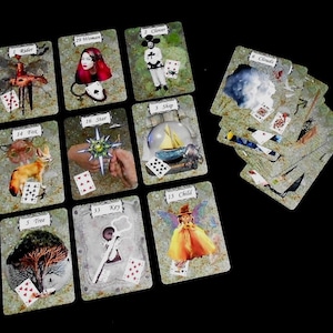 Bizarre Lenormand Fortune Telling Oracle 36 Cards por Lynn Boyle. Flamante. Autopublicado.