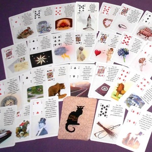Vintage Gypsy Witch Fortune Telling Oracle 52 Cards por Lynn Boyle. Flamante. Autopublicado.