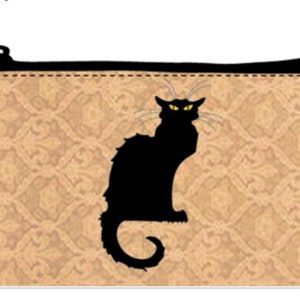 Vintage Gypsy Witch Cat Card bolsa con cremallera para cartas tamaño TAROT