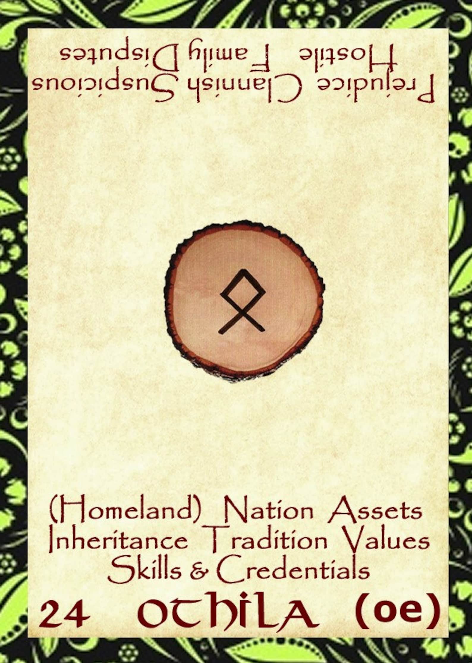 Rune Cards With Key Words Oracle Deck 25 Cards by Lynn Boyle. Etsy