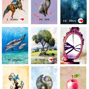 Watercolour Len-Oracle 72 POKER size cards by Lynn Boyle. Brand New. Self Published.
