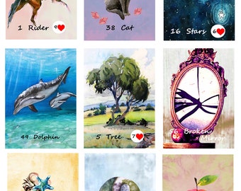 Watercolour Len-Oracle 72 POKER size cards by Lynn Boyle. Brand New. Self Published.