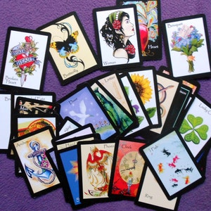 Éclectique Gypsy Fortune Telling Oracle 36 Cards par Lynn Boyle. Auto-publié.