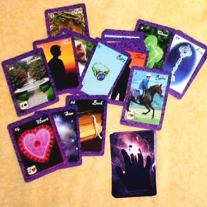 Aquarius Lenormand Fortune Telling Oracle 36 Cartas de Lynn Boyle. Novo em folha. Autopublicado.