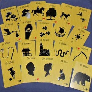Mellow Yellow Lenormand Fortune Telling Oracle 36 Cards by Lynn Boyle image 3