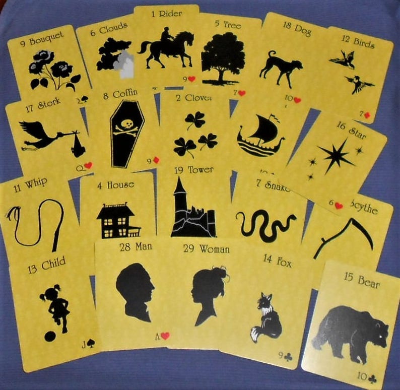 Mellow Yellow Lenormand Fortune Telling Oracle 36 Cards by Lynn Boyle image 3