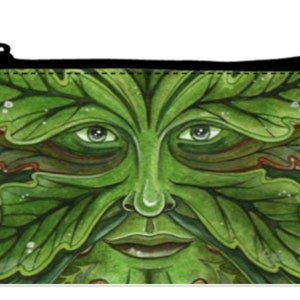 Bolsa de cartas GREEN MAN con cremallera para cartas tamaño TAROT