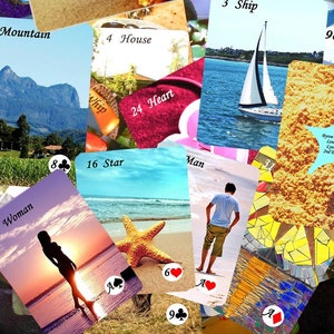 Byron Bay Beach Lenormand Fortune Telling Oracle 2ª Ed. 36 cartas de Lynn Boyle