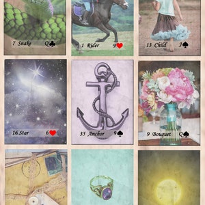 Aquarius Lenormand Borderless Silenciado Fortune dizendo 36 cartas de Lynn Boyle. Novo em folha. Autopublicado.