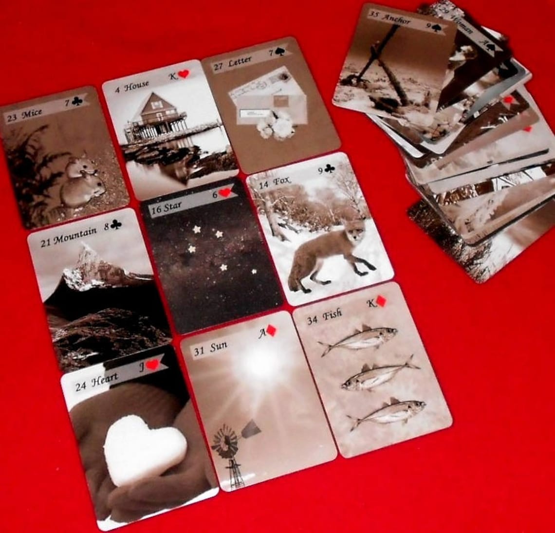 Sienna Lenormand Fortune Telling Oracle Cards by Lynn Boyle. Etsy