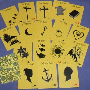 Mellow Yellow Lenormand Fortune Telling Oracle 36 Cards by Lynn Boyle image 4
