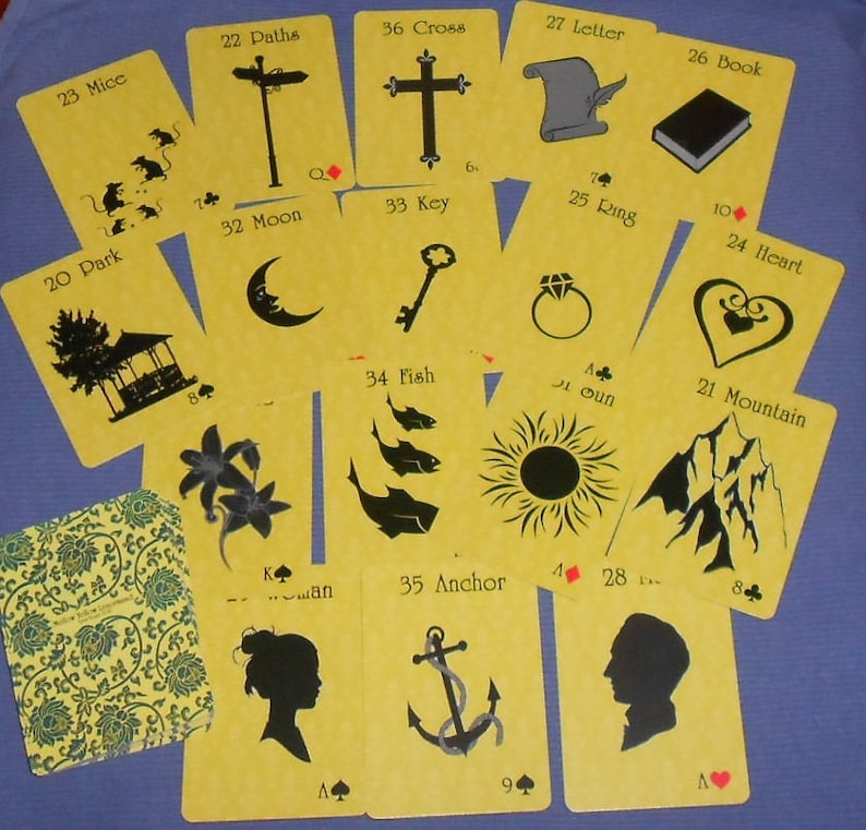 Mellow Yellow Lenormand Fortune Telling Oracle 36 Cards by Lynn Boyle image 4