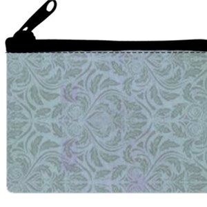 Curiosity Shoppe Bolsa de cartas con cremallera azul-verde Tamaño de póquer o puente
